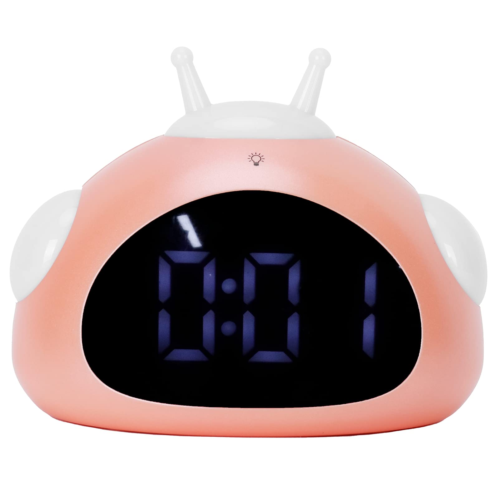 Night Light Alarm Clock for Kids - Easy to Use, Stable & Lightweight Bedroom Alarm Clock with Soft Glow | Perfect for Bedrooms, Nurseries & Sleep Training