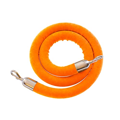 Orange Rope With Polished Stainless Steel Snap Ends