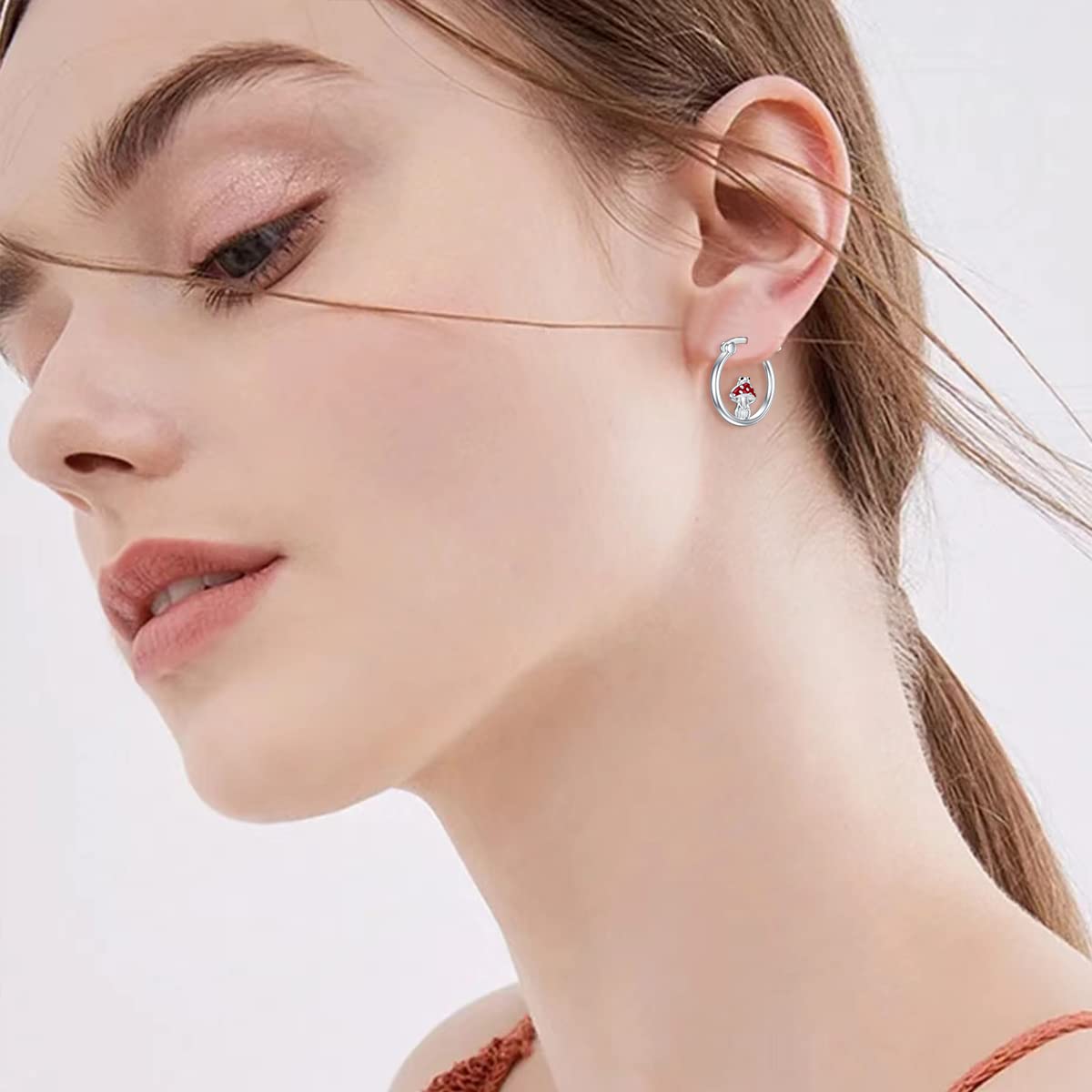 925 Sterling Silver Hoop Earrings for Women - Dinosaur, Mushroom, Frog, Octopus & Starfish Designs | Hypoallergenic Jewelry Gifts for Girls, Teens & Friends | Perfect for Birthday, Party & Everyday Wear