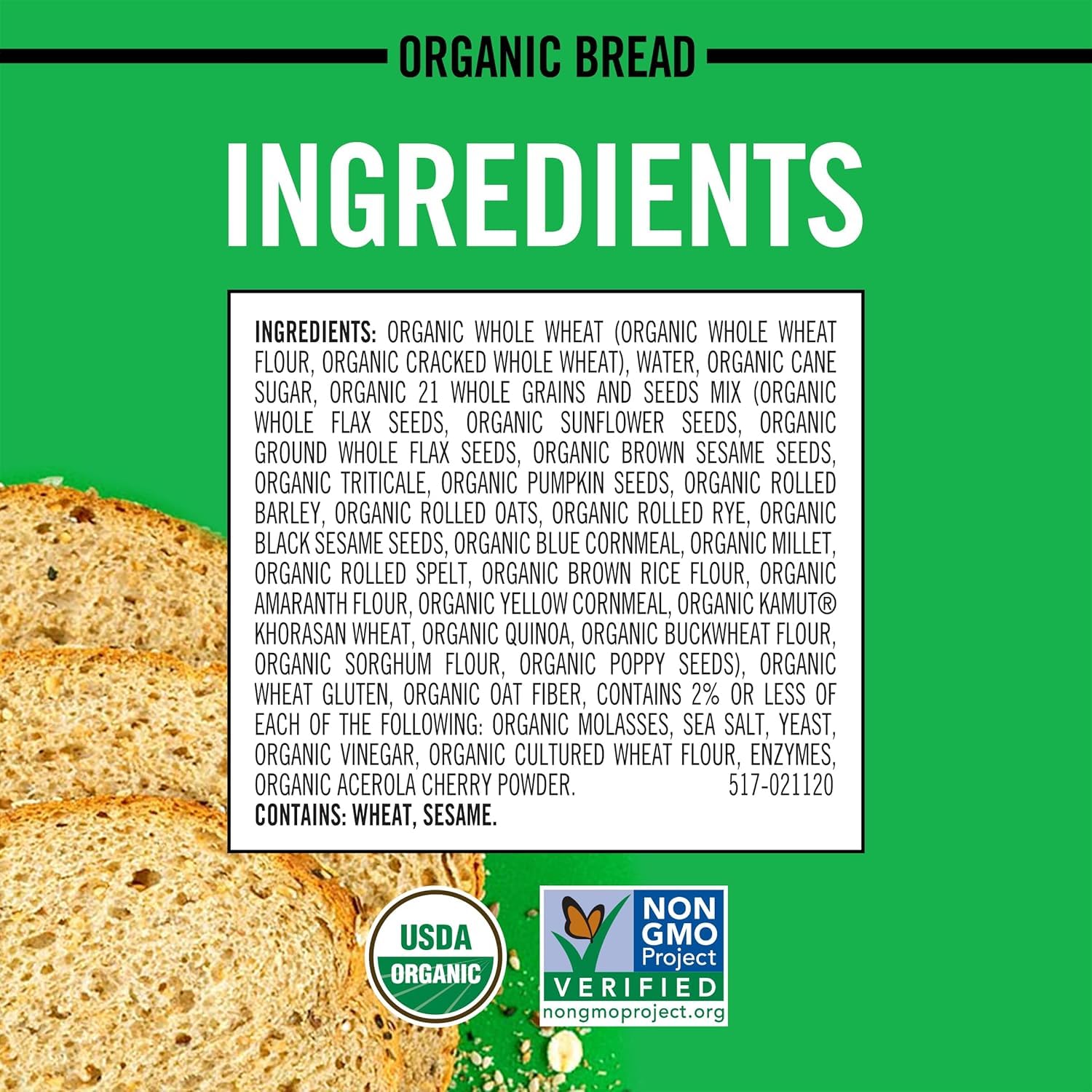 Dave's Killer Bread USDA Organic 21 Whole Grains & Seeds Bread - 27oz Loaf, Family Pack (3 Pack) | Healthy Breakfast, Sandwiches & Toast for Active Lifestyles