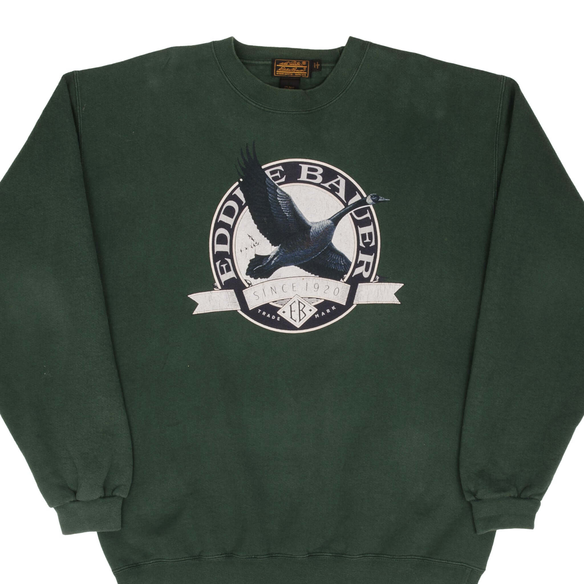 Vintage Eddie Bauer Goose Sweatshirt 1990s - Size Large - Made in USA - Cozy Retro Pullover for Outdoor Adventures & Casual Wear