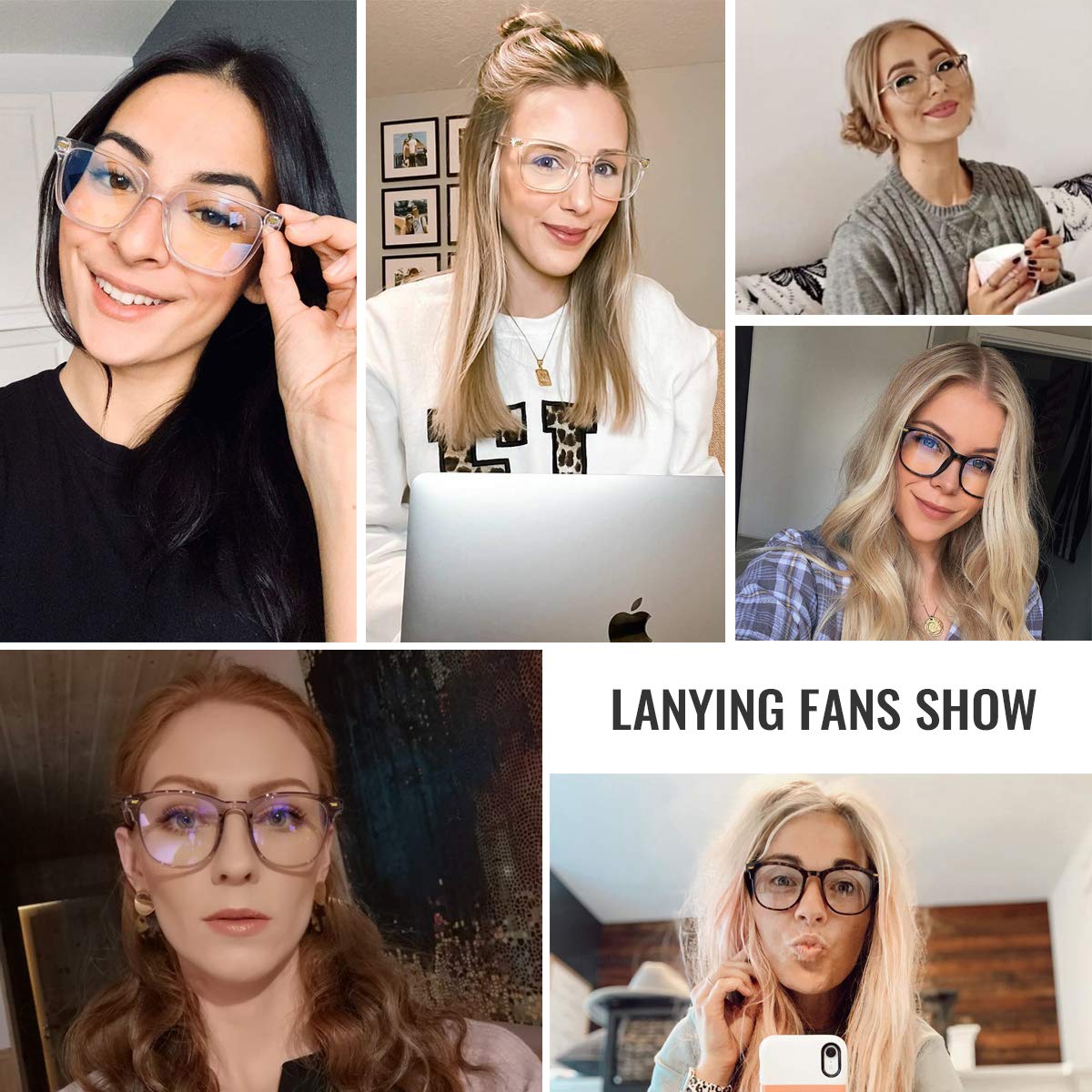 PANNER Blue Light Blocking Glasses for Women & Men - Oversized Square Anti Glare Computer Glasses to Reduce Eye Strain | Perfect for Office Work, Gaming & Screen Time