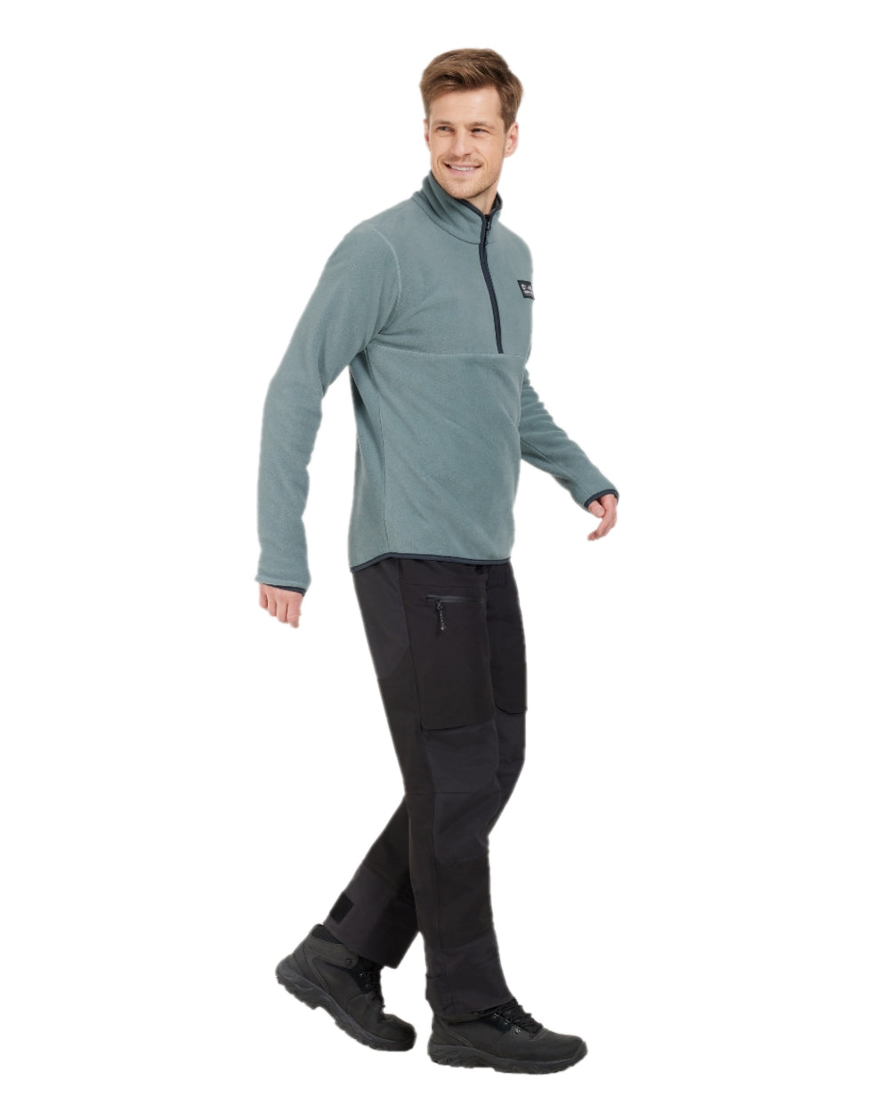 Didriksons Men's Vito Half Zip Sweater - Lightweight Fleece Pullover for Outdoor & Casual Wear - Hiking, Camping & Everyday Comfort