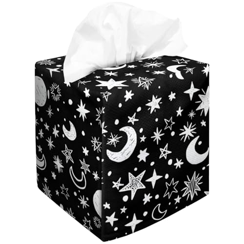Velvet-moon and Star-tissue Box Cover
