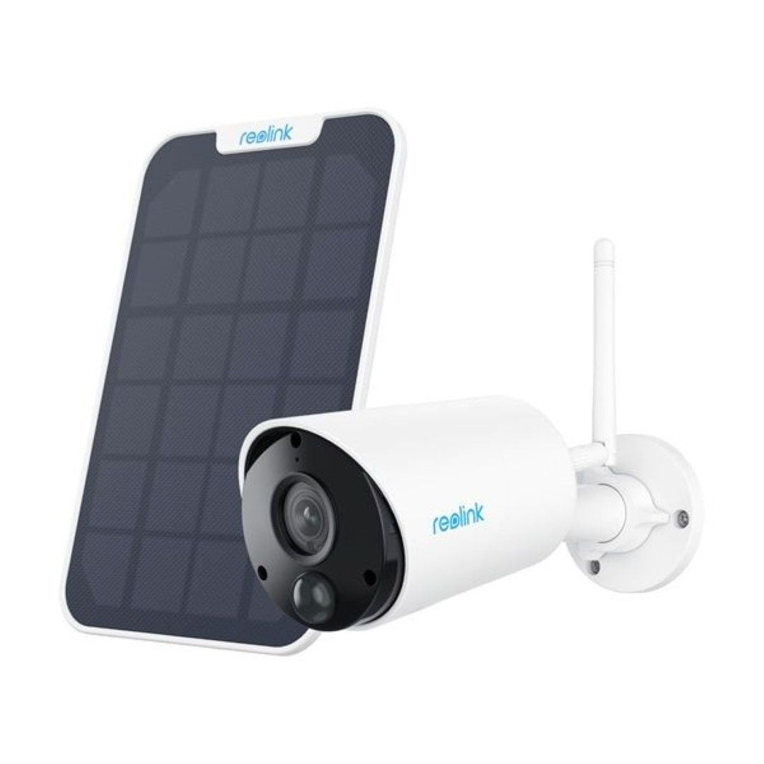 B320 Solar Panel Security Camera - 3MP WiFi Outdoor Battery Camera for Home Surveillance, Weatherproof Night Vision - Ideal for Backyard, Garage & Property Monitoring