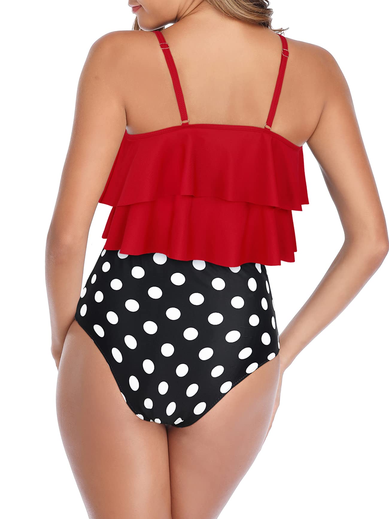 **High Waisted Tankini Swimsuits for Women – Flounce Top Tummy Control Bathing Suits | Trendy & Comfortable Swimwear for Beach, Pool & Vacation**