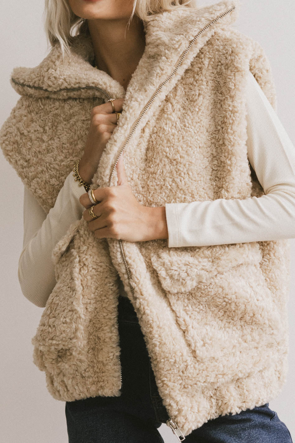 Melodie Sherpa Fleece Vest for Women - Cozy Winter Layering, Outdoor Activities & Casual Wear - FINAL SALE