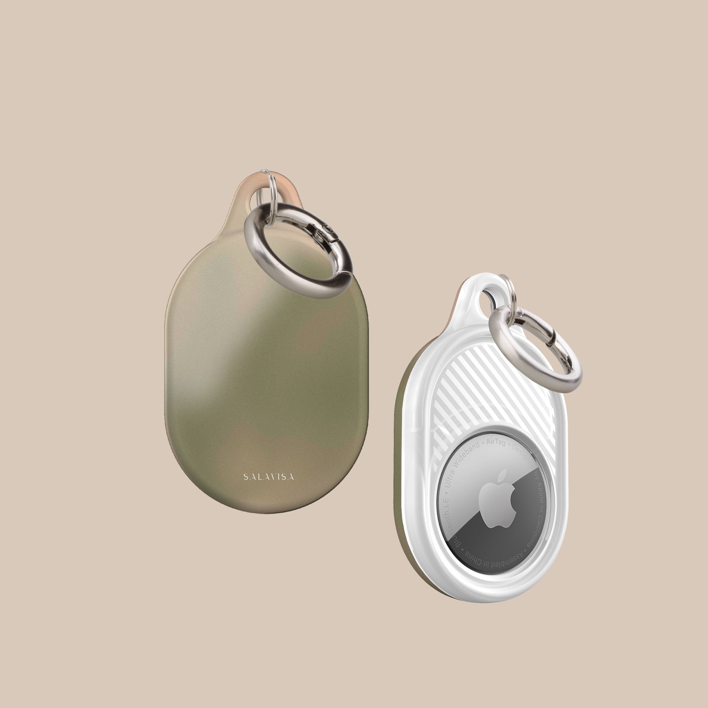 Premium Soft Focus AirTag Holder - Sleek & Durable Anti-Loss Keychain for iPhone | Perfect for Travel, Luggage Tracking & Everyday Essentials Organization