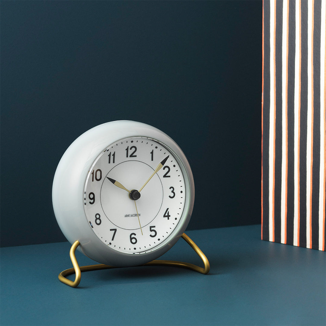Modern Gray Digital Alarm Clock with Snooze & Night Light - Perfect for Bedroom, Office, and Travel Use