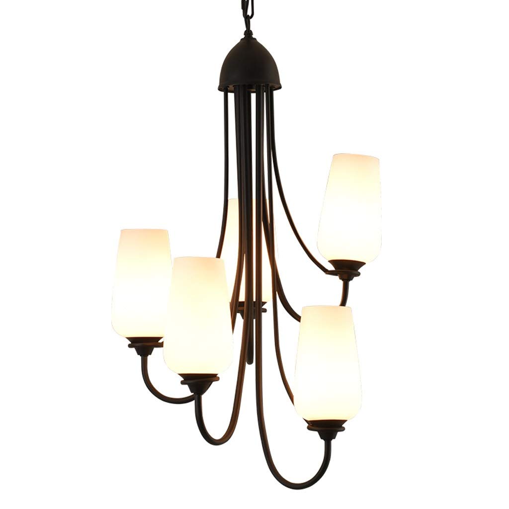 GAOXIN Rotating Staircase Chandelier - 5-Light Modern Crystal Pendant Light for Living Room, Villa, Duplex & Corridor | Dimmable LED Lighting Fixture for Home Decor | Perfect for Stairwells, Entryways & Dining Areas