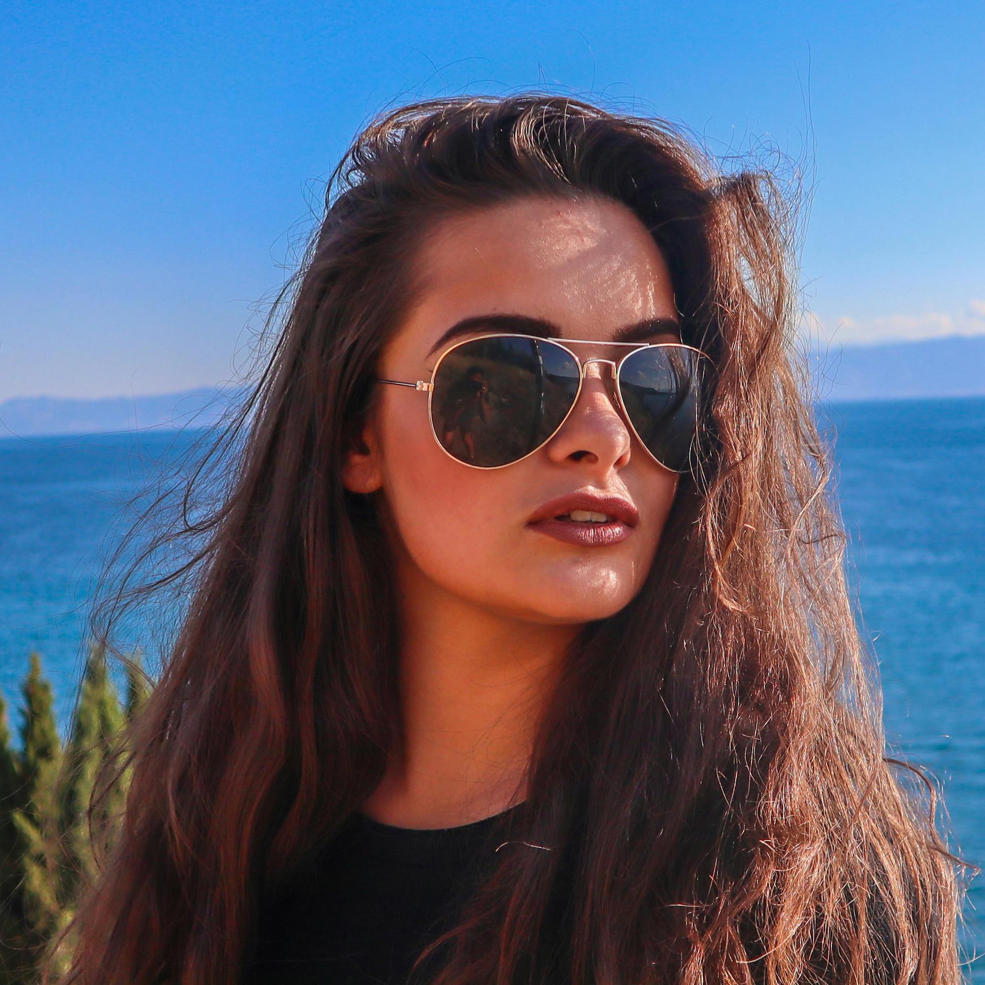 Pro Acme Aviator Sunglasses for Men & Women - Classic Polarized UV400 Protection - Perfect for Driving, Travel & Outdoor Activities