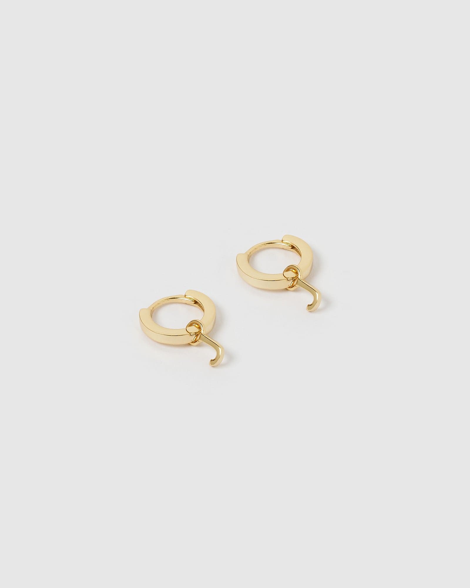 Gold Alphabet Letter J Huggie Earrings for Women - Minimalist Initial Jewelry Gift for Her - Perfect for Everyday Wear, Gifts & Special Occasions