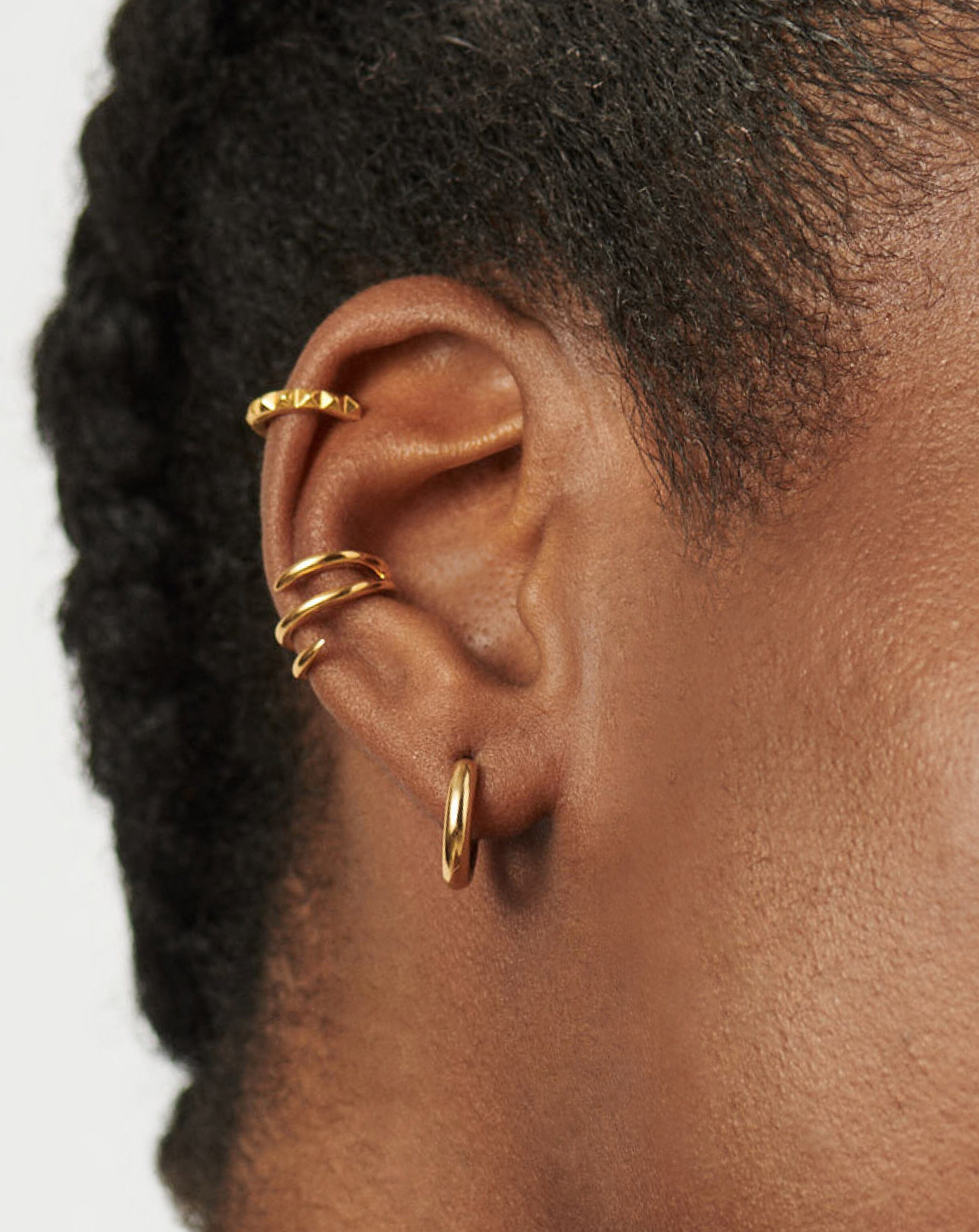 Classic Tunnel Mini Hoop Earrings - 18k Gold Plated Dainty Earrings for Women | Everyday Wear, Party & Gift Giving