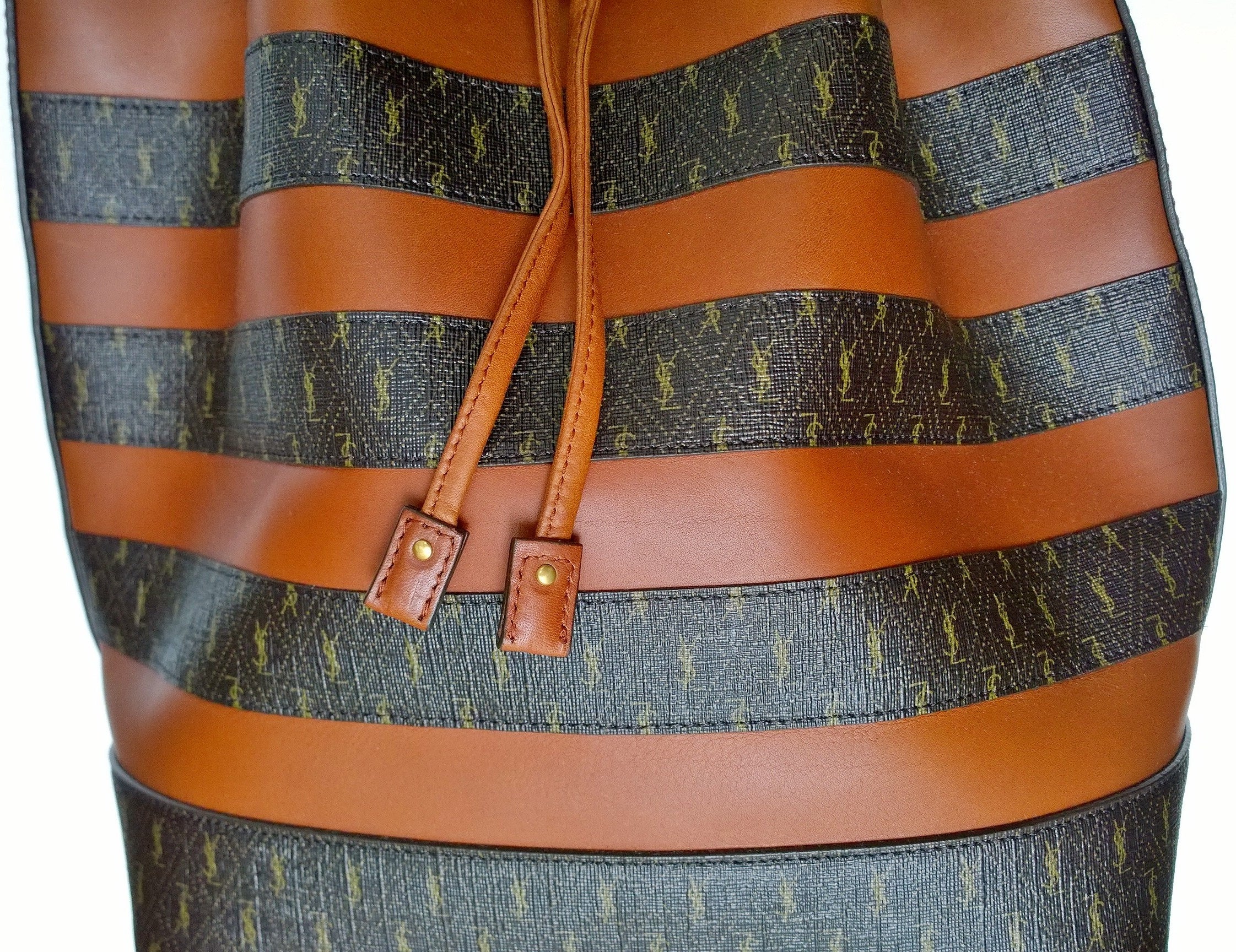 Saint Laurent Monogram Logo Canvas Bucket Bag - YSL Le Monogramme Handbag for Women | Luxury Designer Tote for Everyday Use & Travel Accessories