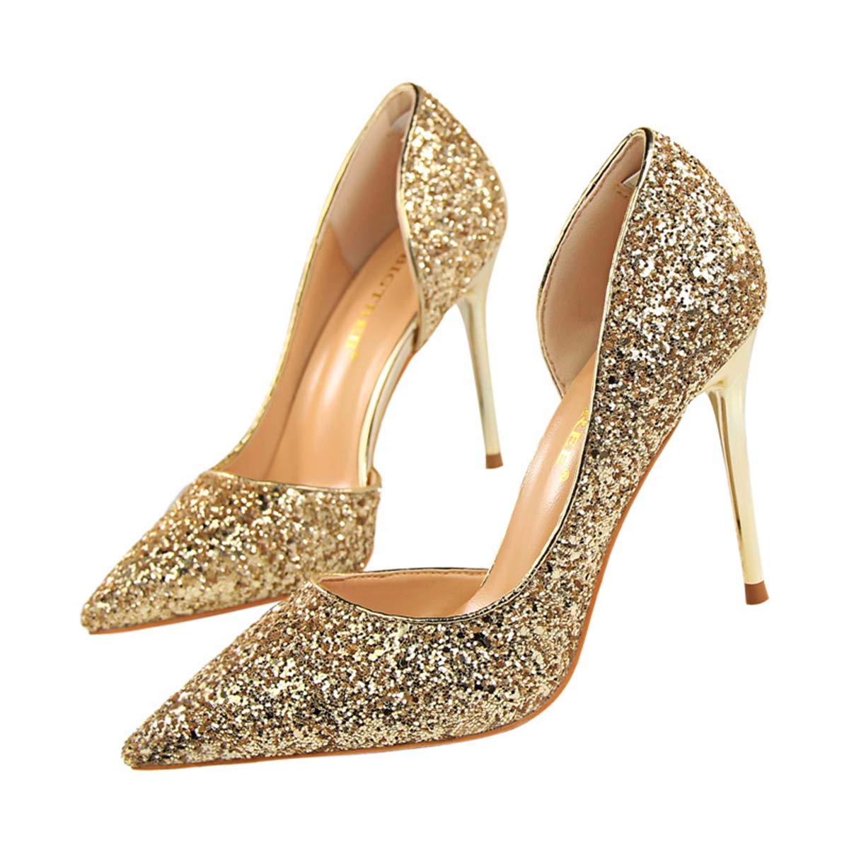 JOEupin Women's Stiletto High Heel Pumps - Sexy Open Toe Dress Shoes for Weddings, Parties & Evening Events | Comfortable Women's Heels for Formal Occasions