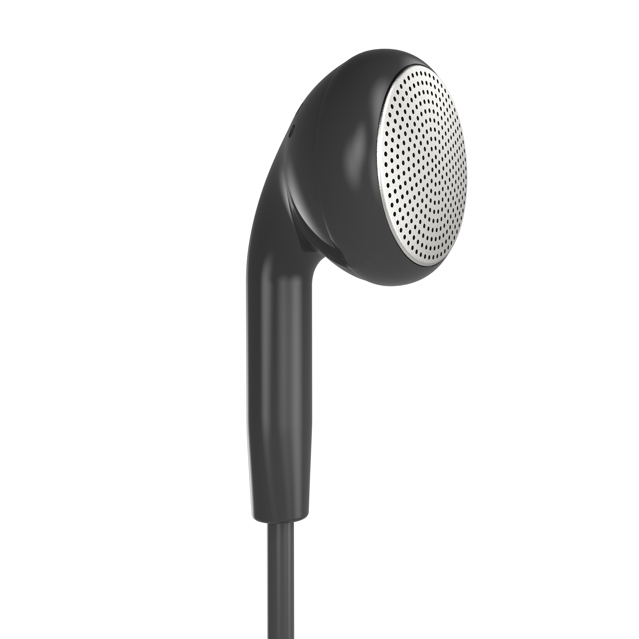 Single-Sided Headset with Microphone - Noise Cancelling Earphone for Calls & Music, 3.5mm Jack Compatible with PC, Laptop, Phone (120cm Cable) - Perfect for Driving, Online Meetings & Remote Work