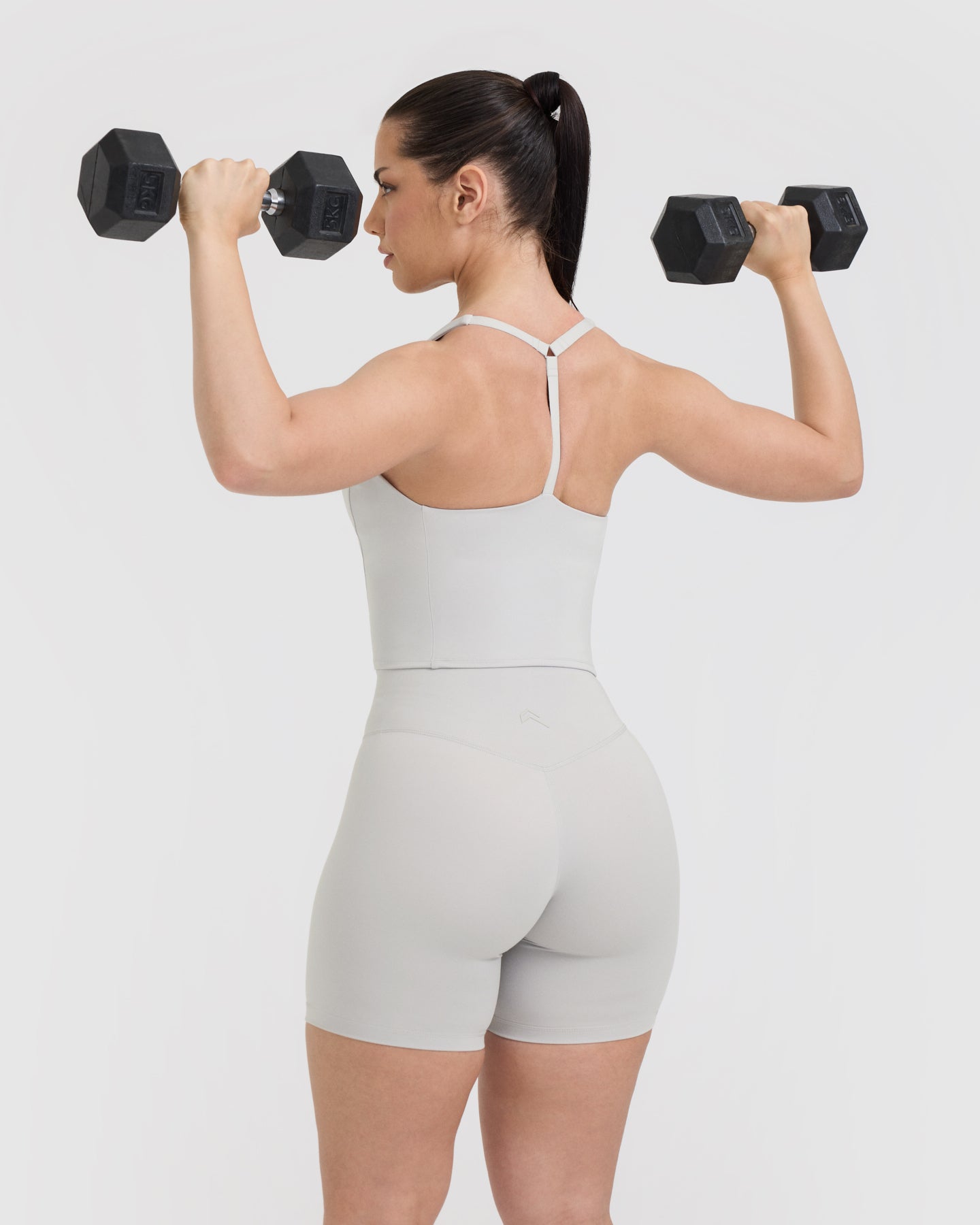 Timeless Square Neck Mid Vest for Women - Light Grey Casual Sleeveless Top | Perfect for Layering, Office Wear & Summer Outfits