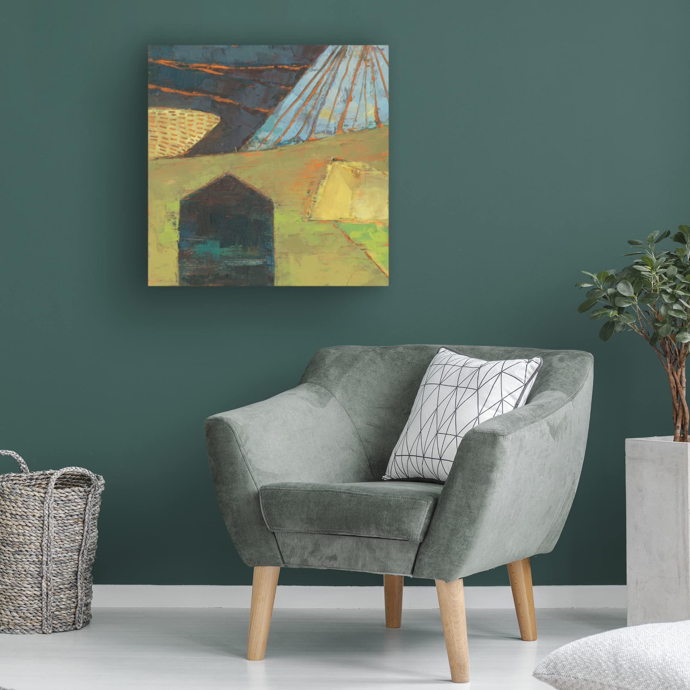 Trademark Fine Art 'Bear Valley Barn I' Canvas Art by Sue Jachimiec - Rustic Countryside Wall Decor for Living Room, Bedroom & Office