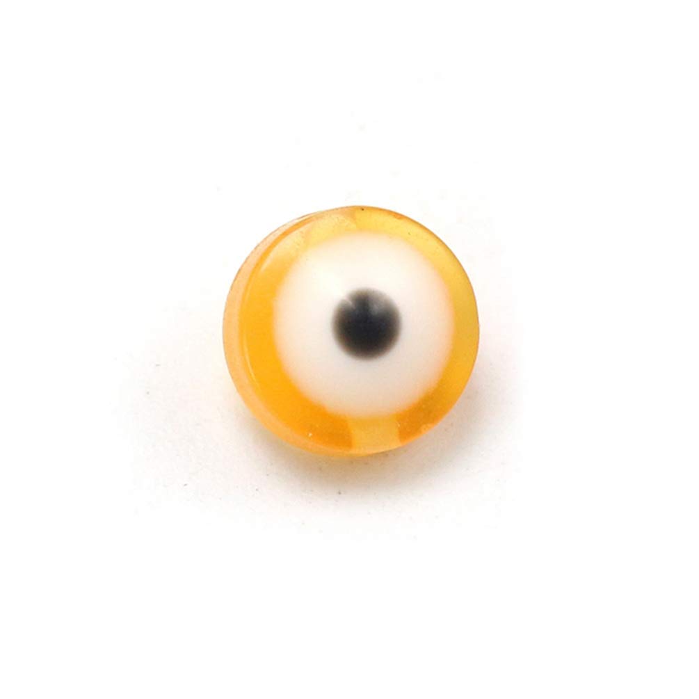 100pcs Evil Eye Resin Charms - Blue Ojo Turco Necklace Pendants for Jewelry Making, Wall Hanging Decor, Car Accessories, Wedding & Animal Theme Crafts - DIY Bracelet Kit & Handmade Necklace Supplies for Home, Office, and Gift Giving