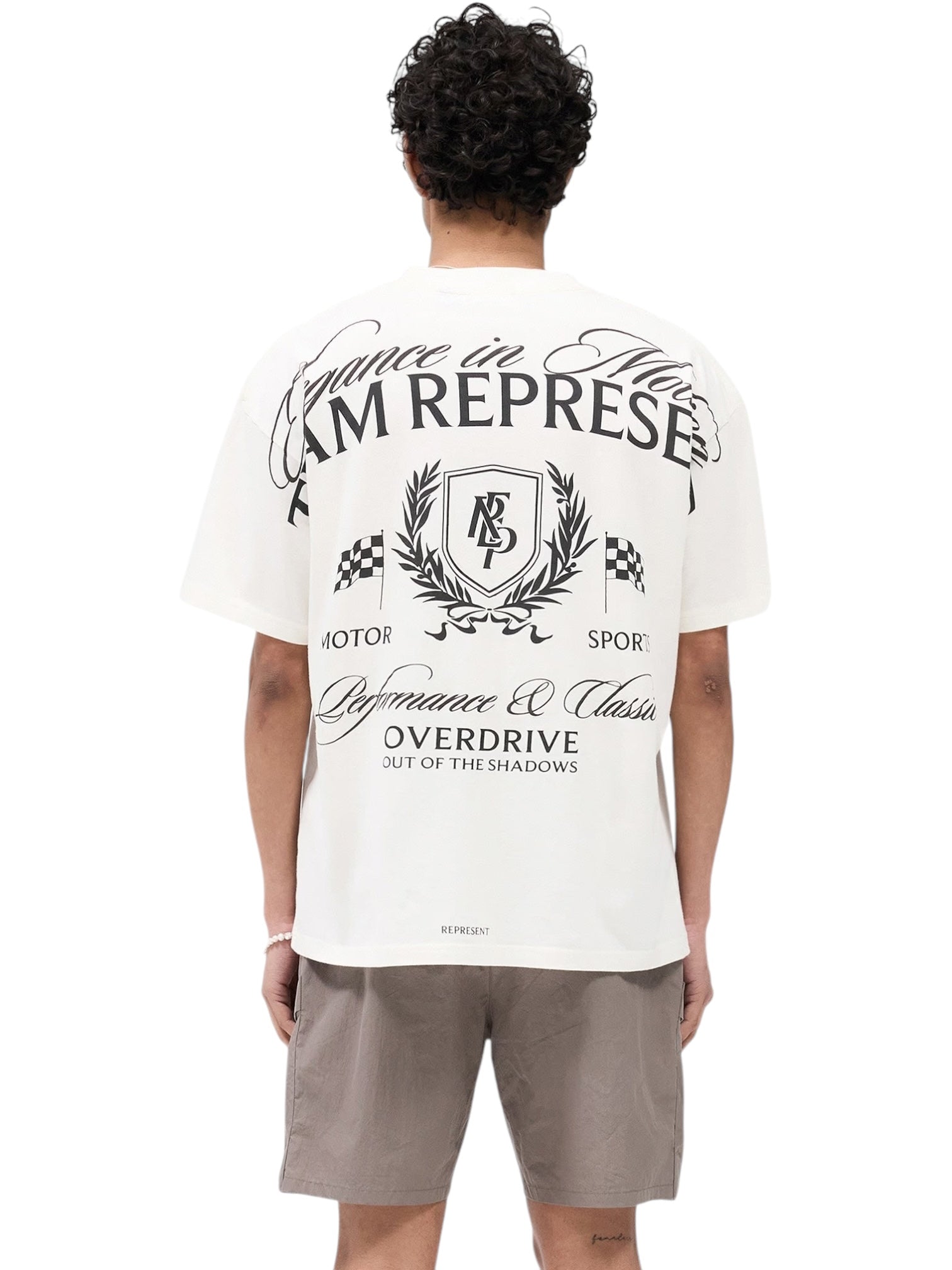 Represent MLM41069 Crest T-Shirt - Flat White | Premium Cotton Crewneck Tee for Men & Women | Casual Wear, Street Style, Everyday Outfits