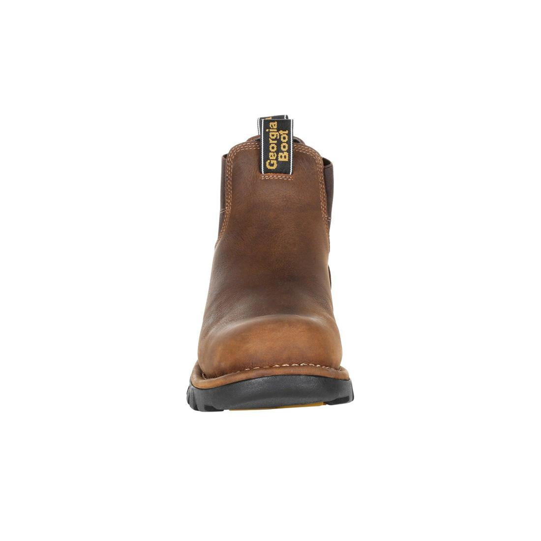 **Eagle One Steel Toe Waterproof Chelsea Work Boots for Men - Slip Resistant & Comfortable Safety Shoes for Construction, Warehouse & Outdoor Work**