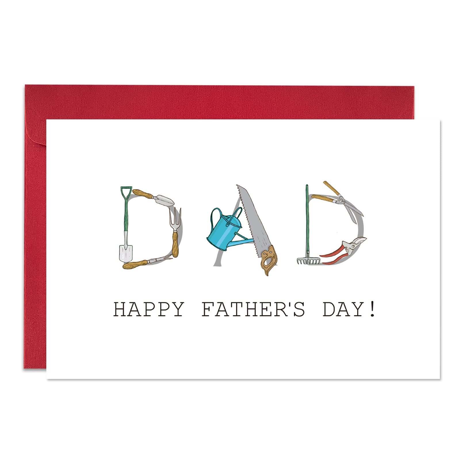 Funny Garden Tools Father's Day Card for Dad - Perfect for Garden Lovers