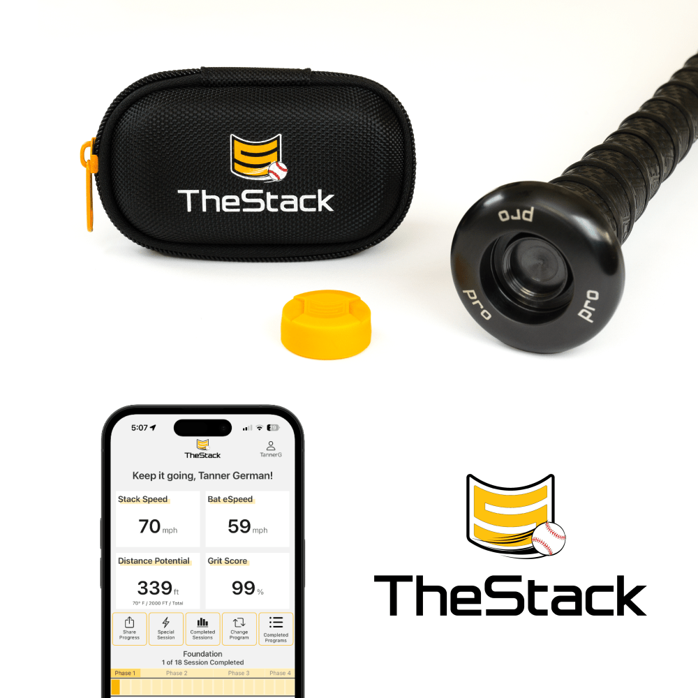 TheStack Bat with Integrated Speed Sensor & Award-Winning App | Baseball Training Equipment for Swing Analysis & Performance Tracking | Perfect for Coaches, Players & Baseball Enthusiasts