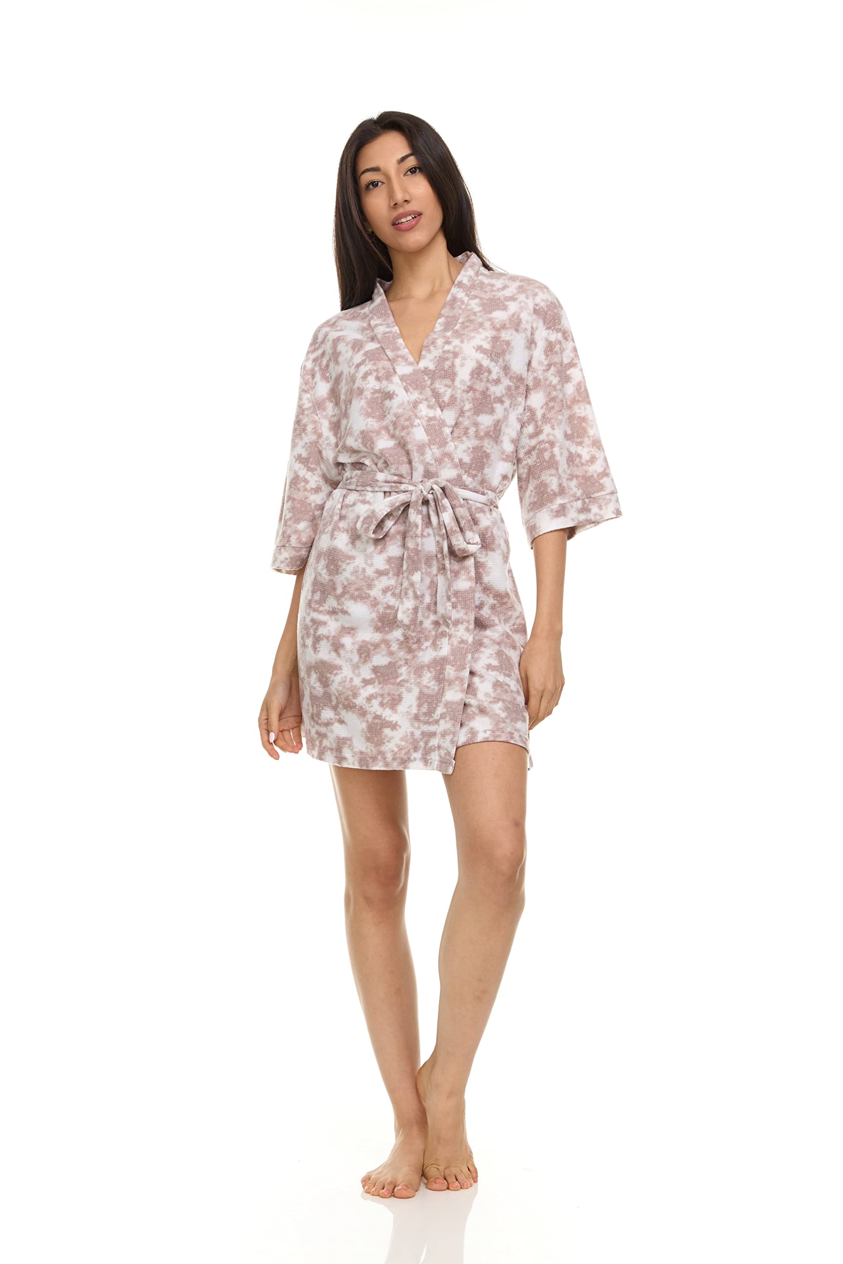 Sexy Kimono Robe for Women - Soft Fuzzy Loungewear, Sleepwear & Spa Robe - Perfect for Relaxing at Home, Bridal Shower Gift or Boudoir Photoshoot