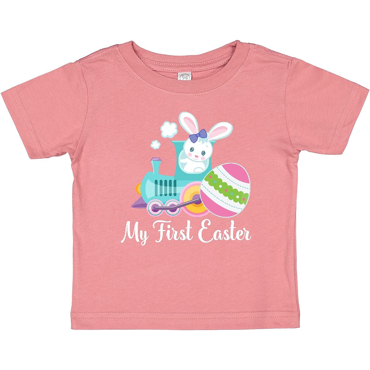 Inktastic My First Easter Egg Train Baby T-Shirt - Cute Easter Outfit for Infants & Toddlers - Perfect for Easter Photos, Egg Hunts & Family Gatherings