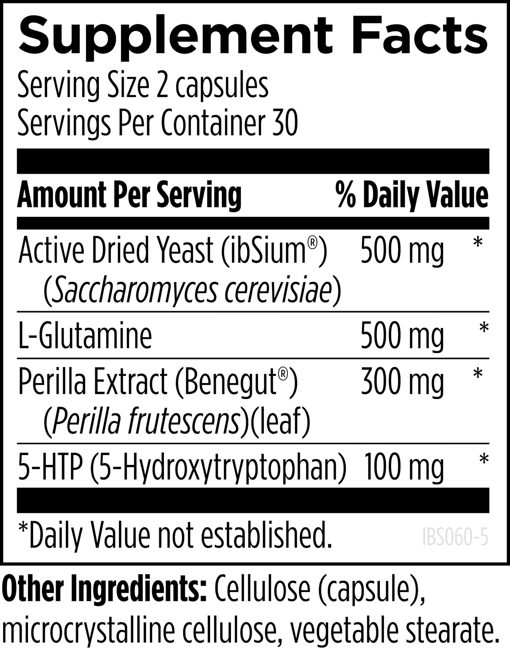 Designs for Health IBSynergy - Digestive & Gut Health Supplement with 5-HTP, L-Glutamine & Saccharomyces - Supports GI Function, Brain-Gut Connection & Enteric Nervous System - 60 Capsules - Ideal for IBS Relief & Digestive Comfort