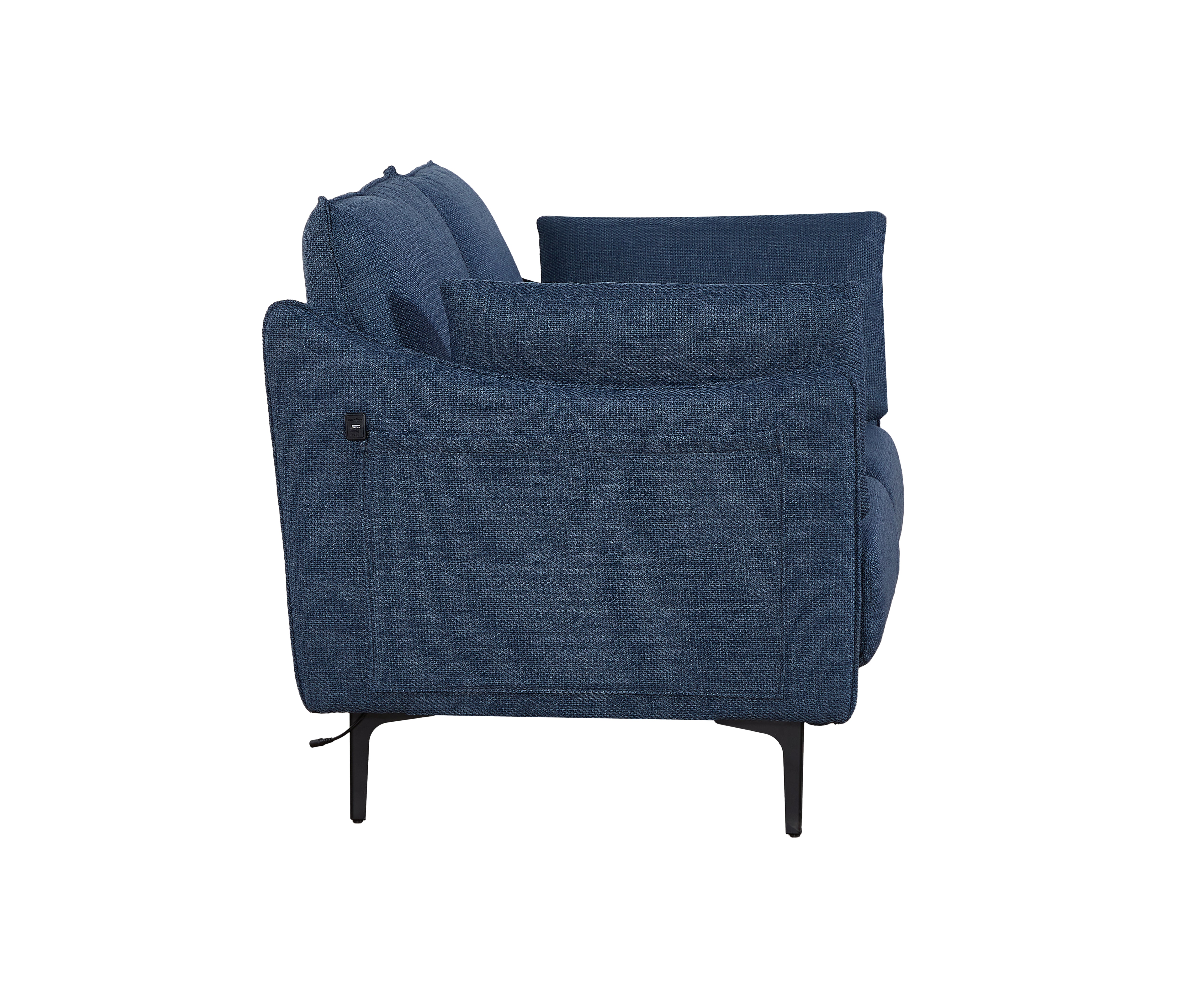 2-Seater Sofa with 2 Pillows & Metal Legs - Modern Loveseat for Living Room, Bedroom, Office - Perfect for Small Spaces, Apartments & Cozy Home Decor