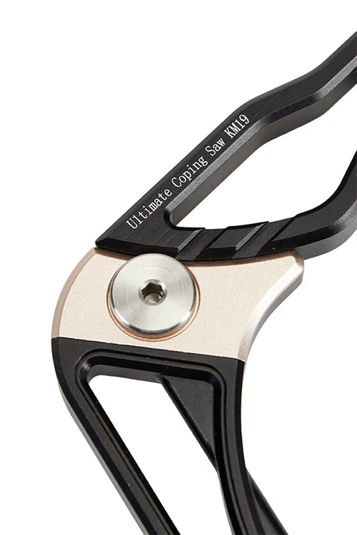 KM 19 Coping Saw & Fret Saw - Professional Woodworking Hand Tool by Hongdui Tools | Perfect for Scroll Sawing, Wood Carving, and Fine Detail Work | Katz Moses Approved
