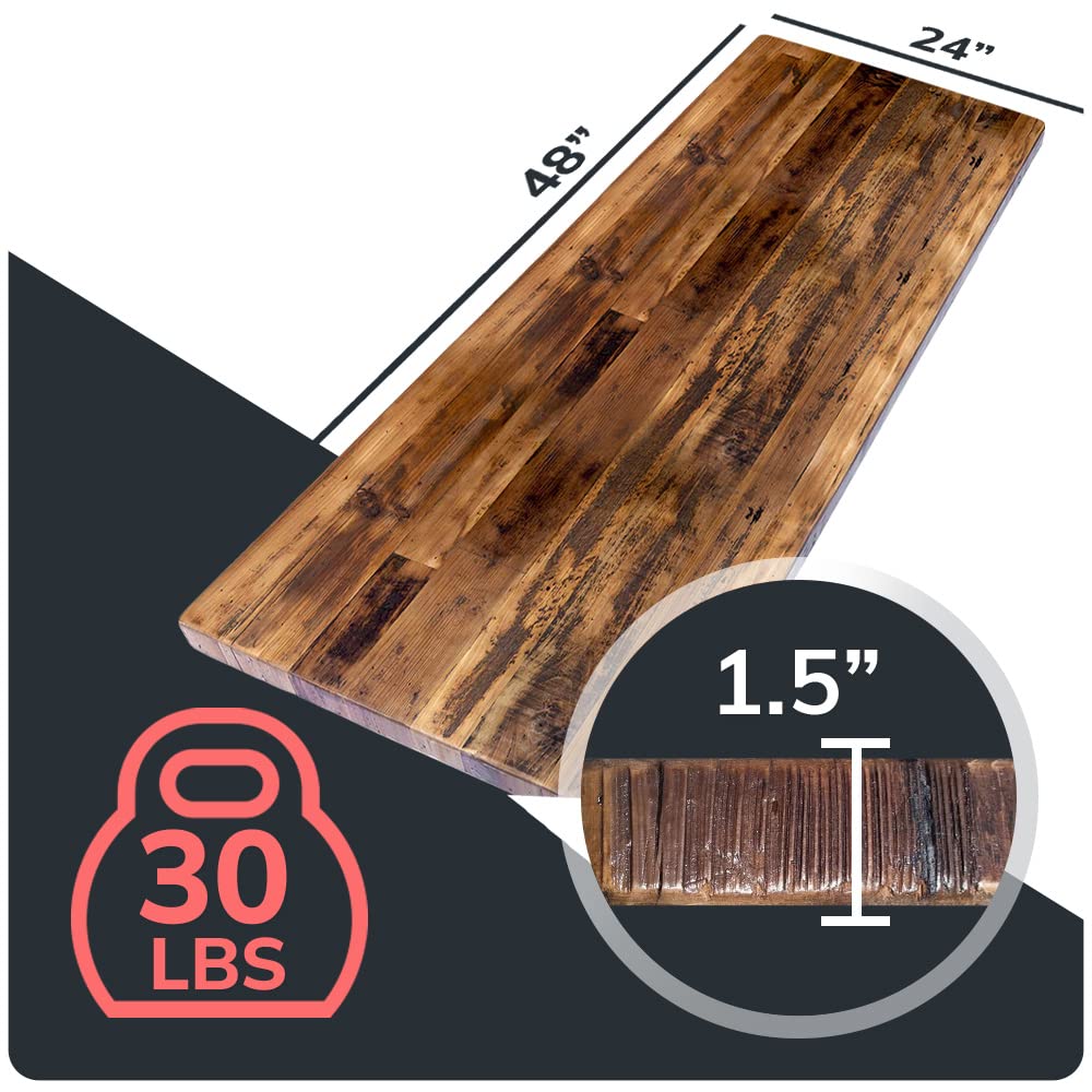 Reclaimed Wood Table Top - 24