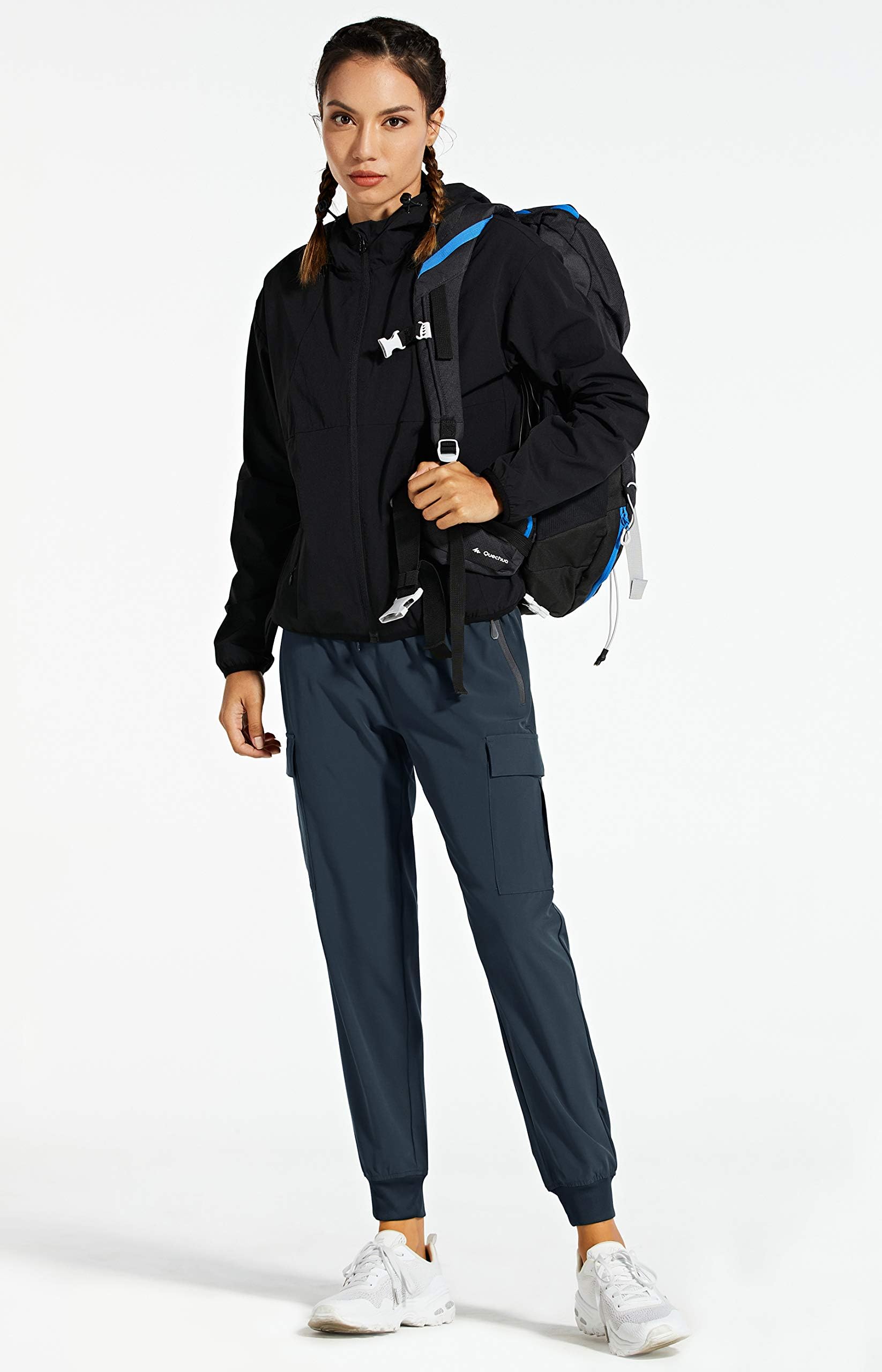 Libin Women's Cargo Joggers - Lightweight Quick Dry Hiking Pants for Athletic, Lounge & Travel - Petite/Regular/Tall Sizes - Perfect for Outdoor Adventures, Gym Workouts and Casual Wear