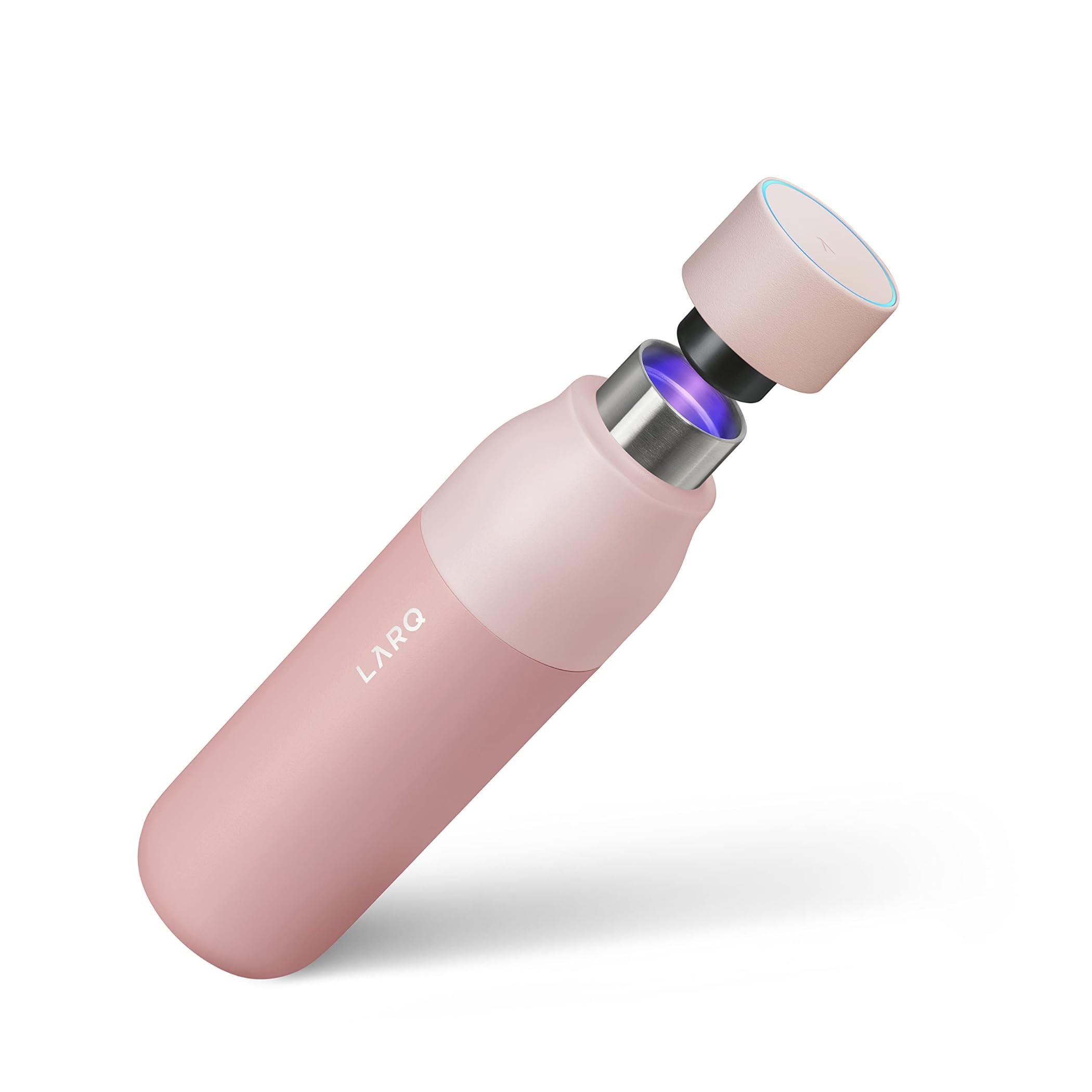 LARQ Bottle PureVis 17 oz - Self-Cleaning Stainless Steel Water Bottle with UV Water Purifier | Insulated, BPA-Free, Reusable & Travel Friendly | Perfect for Hiking, Gym, Office & Outdoor Activities