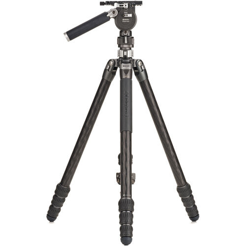 Benro Kingpod CF 2 Series 4-Section Carbon Fiber Tripod with FS36PRO Hybrid Head - Professional Photography & Videography Support for Outdoor Shooting