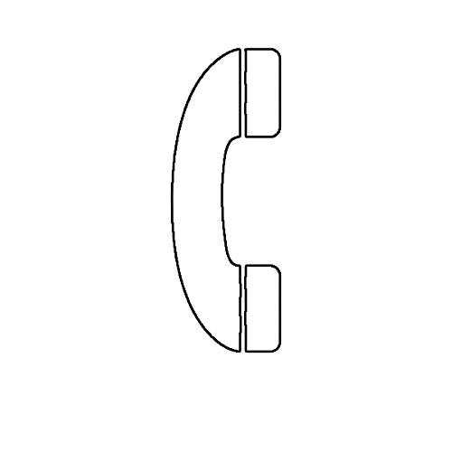 EW Designs Telephone Icon Vinyl Sticker - 5