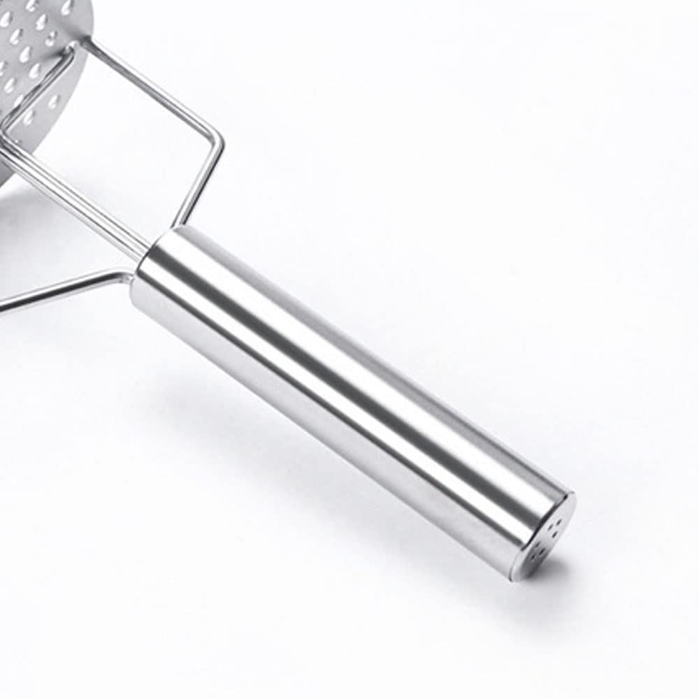Premium Double-Layer Stainless Steel Potato Masher - Heavy Duty Kitchen Tool for Mashing Potatoes, Vegetables & Fruits - Perfect for Mashed Potatoes, Baby Food & Baking Prep
