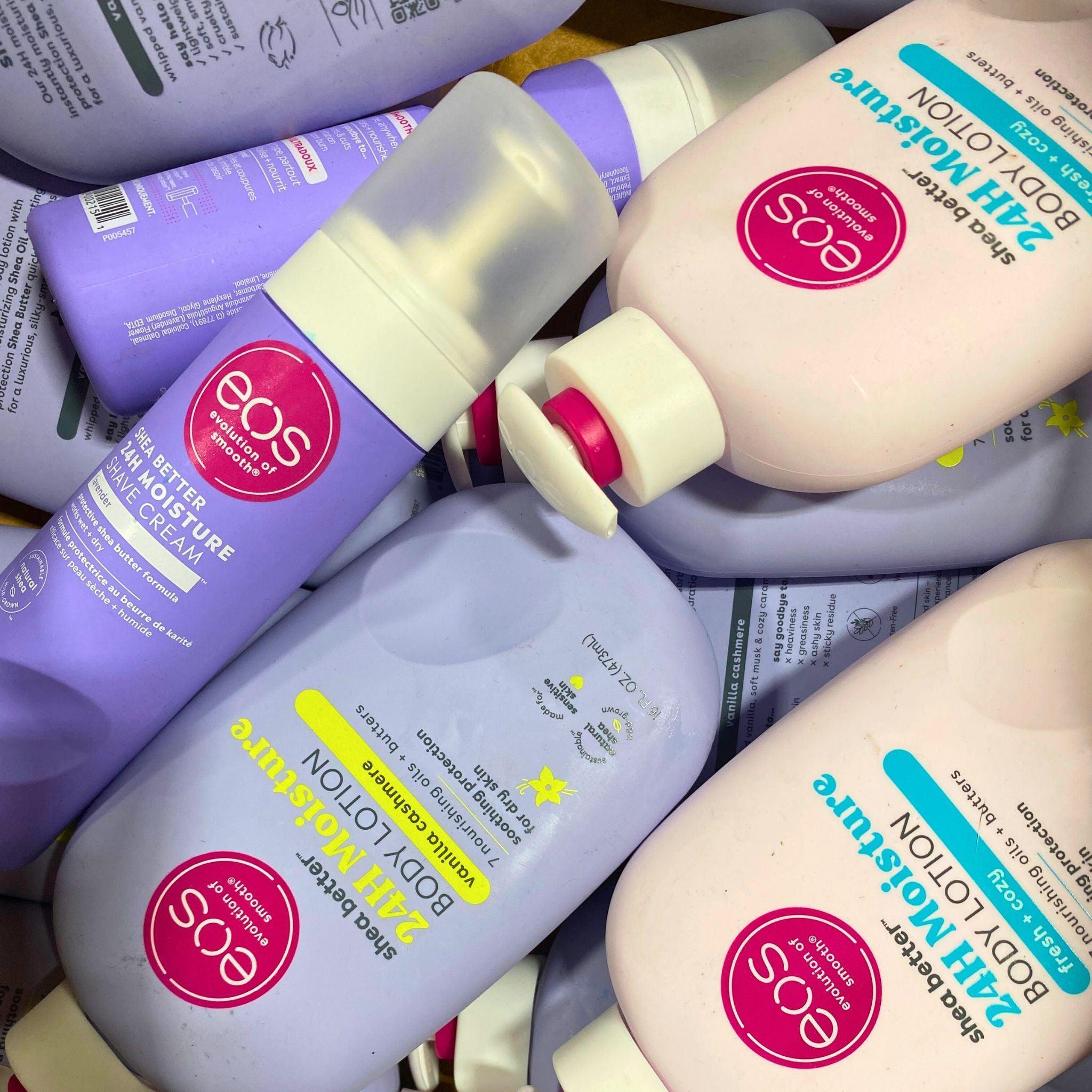 Eos Mix Body Lotion & Shave Cream Set - 20 Piece Bundle for Smooth Skin Care | Perfect for Daily Moisturizing & Shaving Routine at Home or Travel