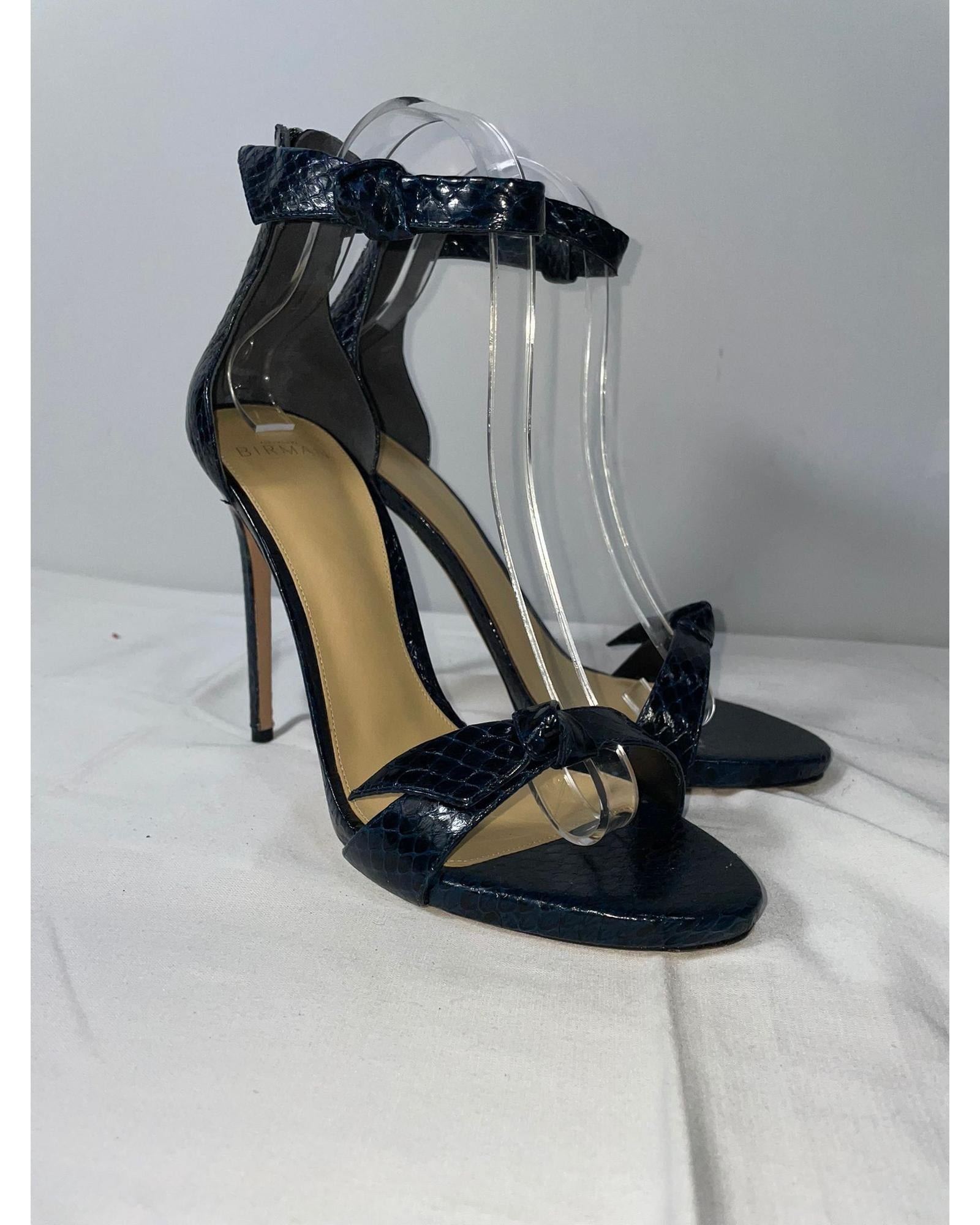 Asymmetric Clarita Sandals - Women's Snake Embossed Leather Slide Sandals for Summer | Beach, Vacation & Casual Outfits