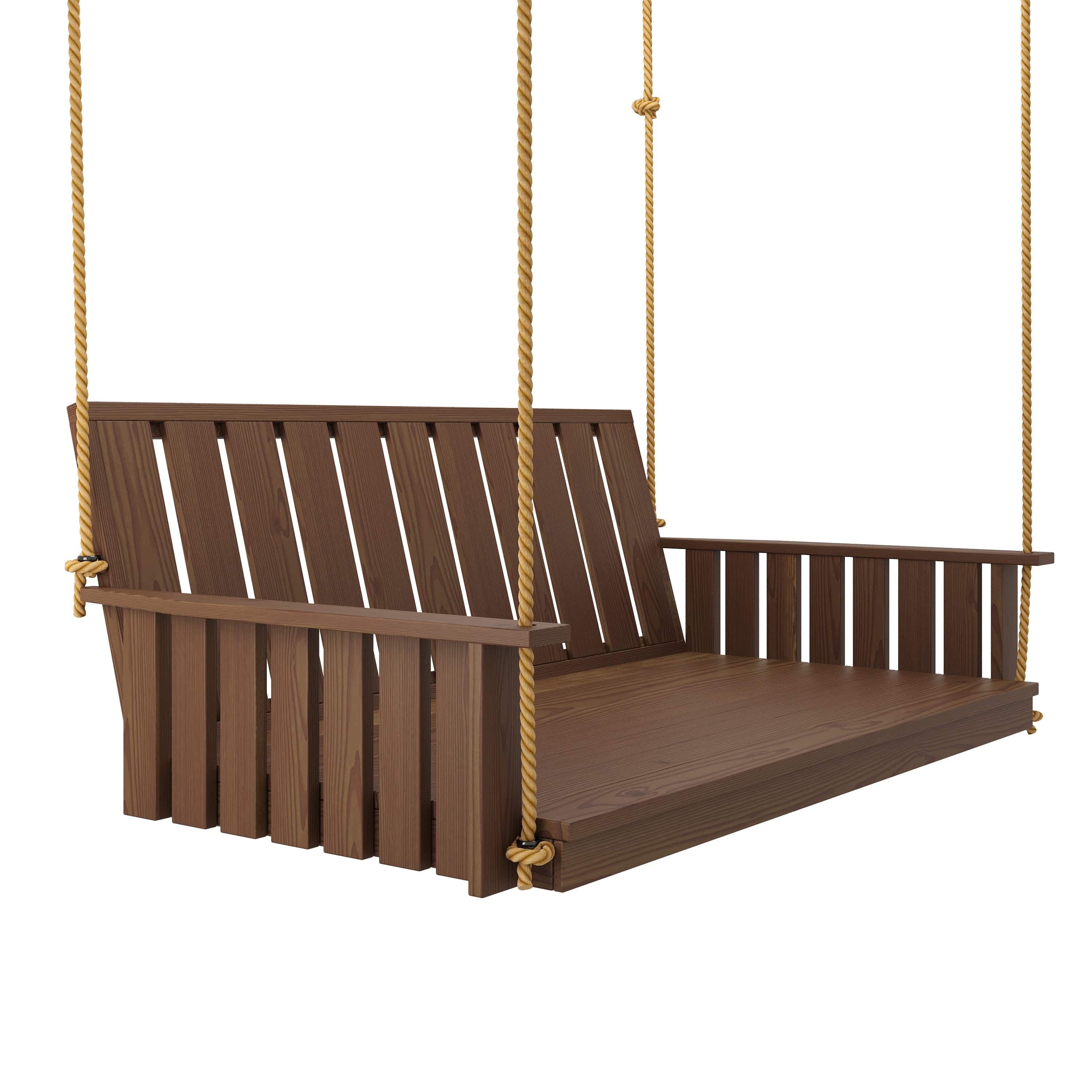 Keystone Amish Co. Twin The Weston Porch Swing Bed - Outdoor Hanging Daybed for Patio, Garden & Backyard Relaxation