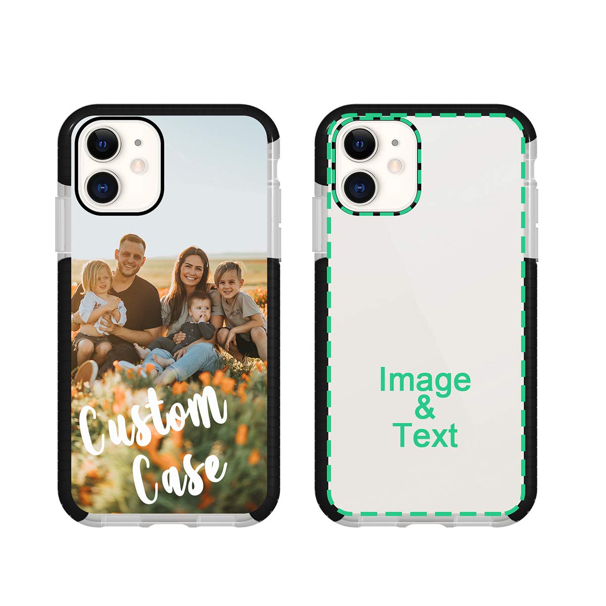 Custom Photo iPhone 12 Pro Max Case - Personalized Name & Picture Protective Cover | Birthday, Christmas, Valentine's Gift for Her/Him | Shockproof Pink Phone Case for iPhone 12 Pro Max | Perfect for Travel, Work & Everyday Use