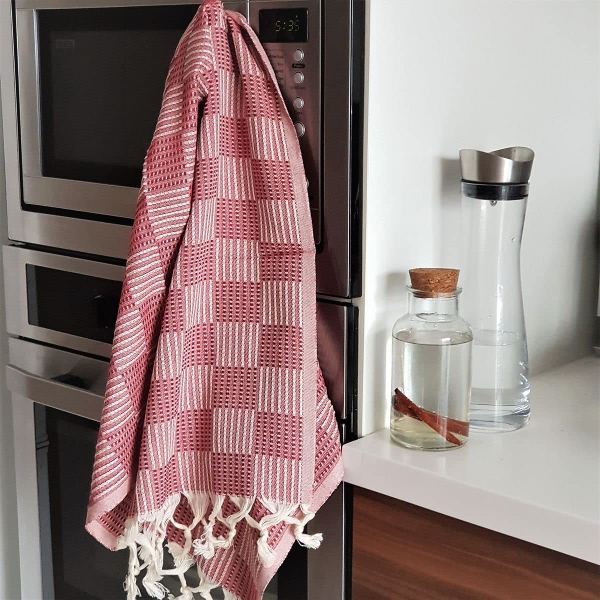 Premium Turkish Cotton Hand Towels Set of 4 - 19