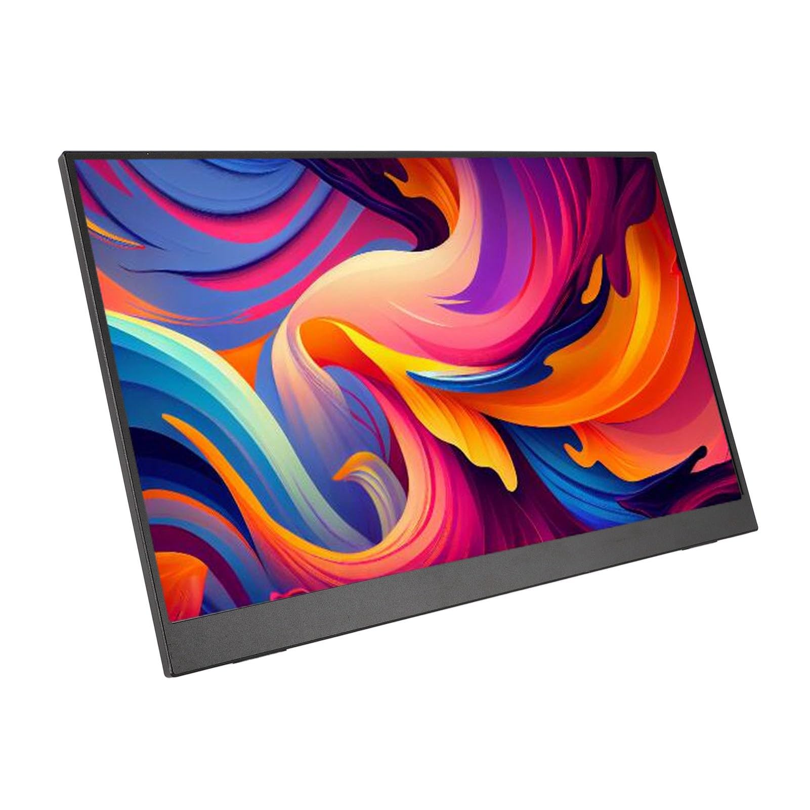 15.6 Inch Portable Monitor FHD 1080P IPS Screen with Built-in Speaker, Ultra Slim Travel Gaming Display with Stand, USB C HDMI External Monitor for Laptop, PC, Mac, PS5 - Perfect for Work, Gaming & Travel