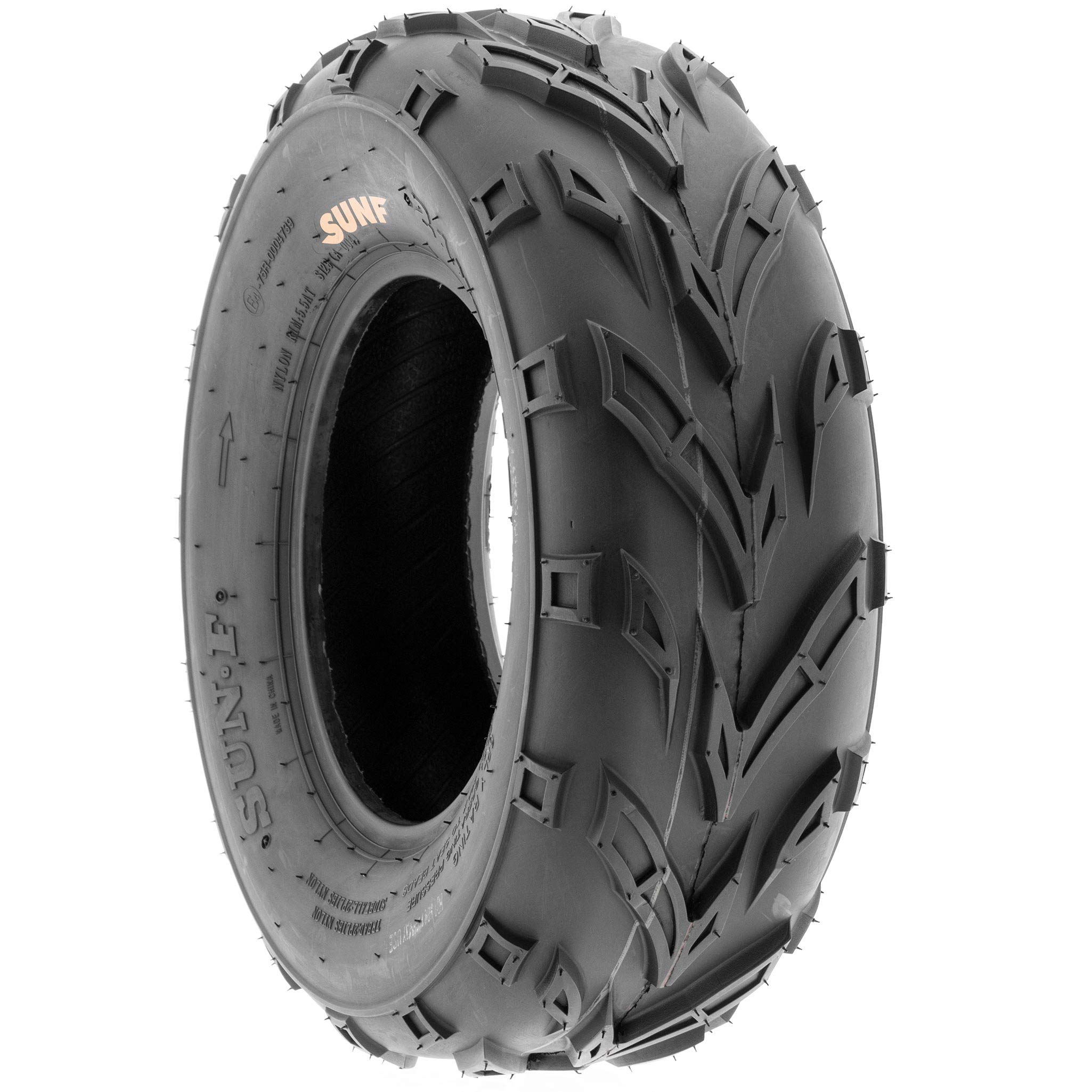 **SunF 19x7-8 ATV/UTV Off-Road Tires - 6-Ply Tubeless Mini Bike Tires (A004) - Pack of 1 - Perfect for Trail Riding, Mudding & Off-Road Adventures**