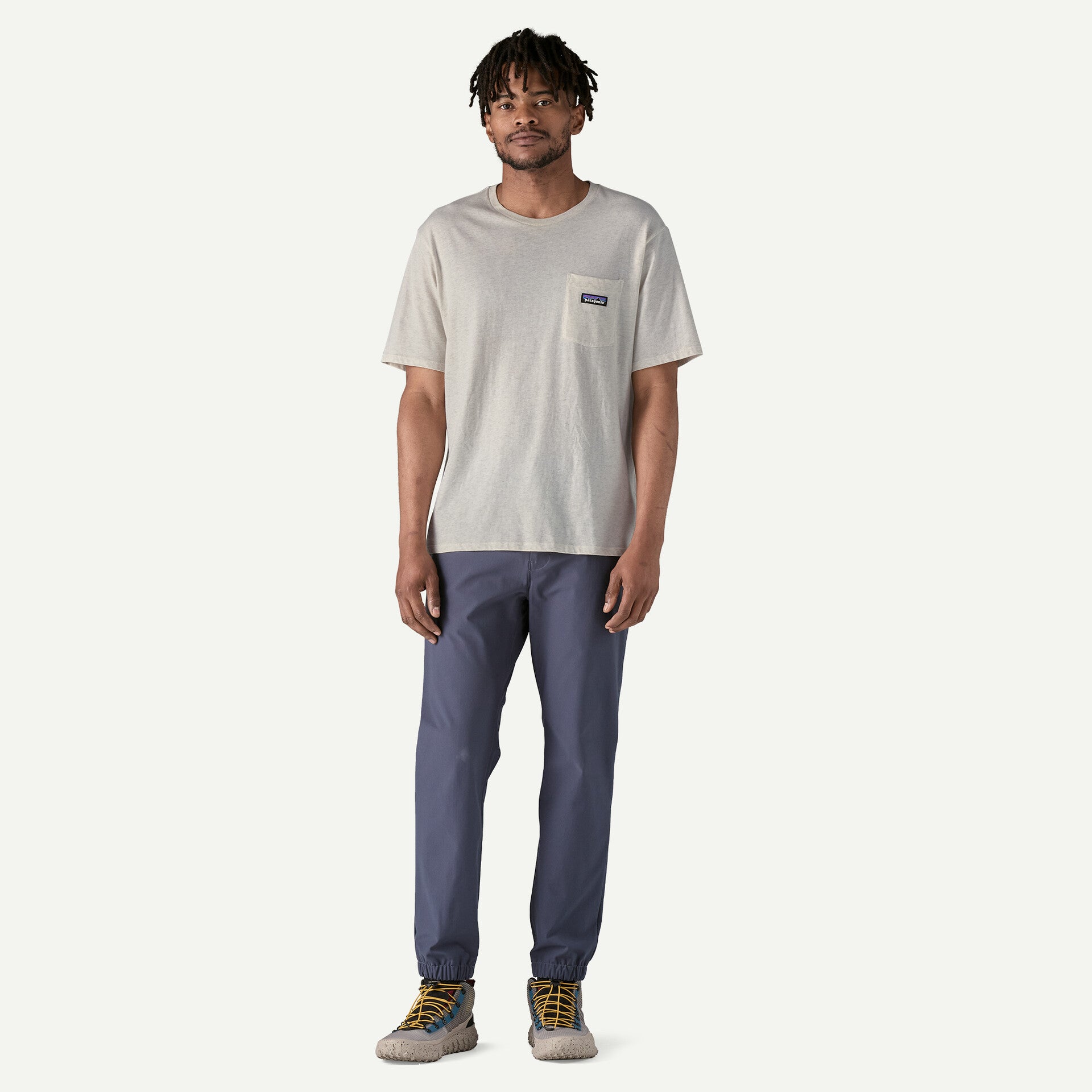 Patagonia Men's Daily Pocket T-Shirt - Soft Cotton Crew Neck Tee with Chest Pocket for Casual Wear & Outdoor Activities