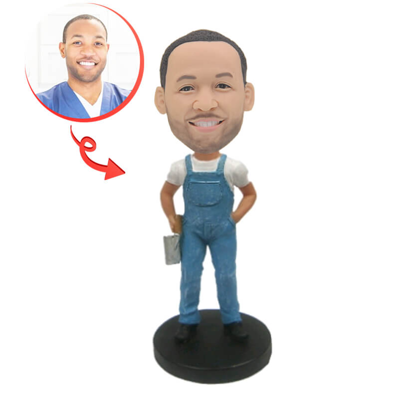 Custom Bobblehead for Painters - Personalized Hand-Painted Bobblehead Doll for Artists & Art Lovers - Perfect Gift for Birthday, Anniversary & Art Studio Decor