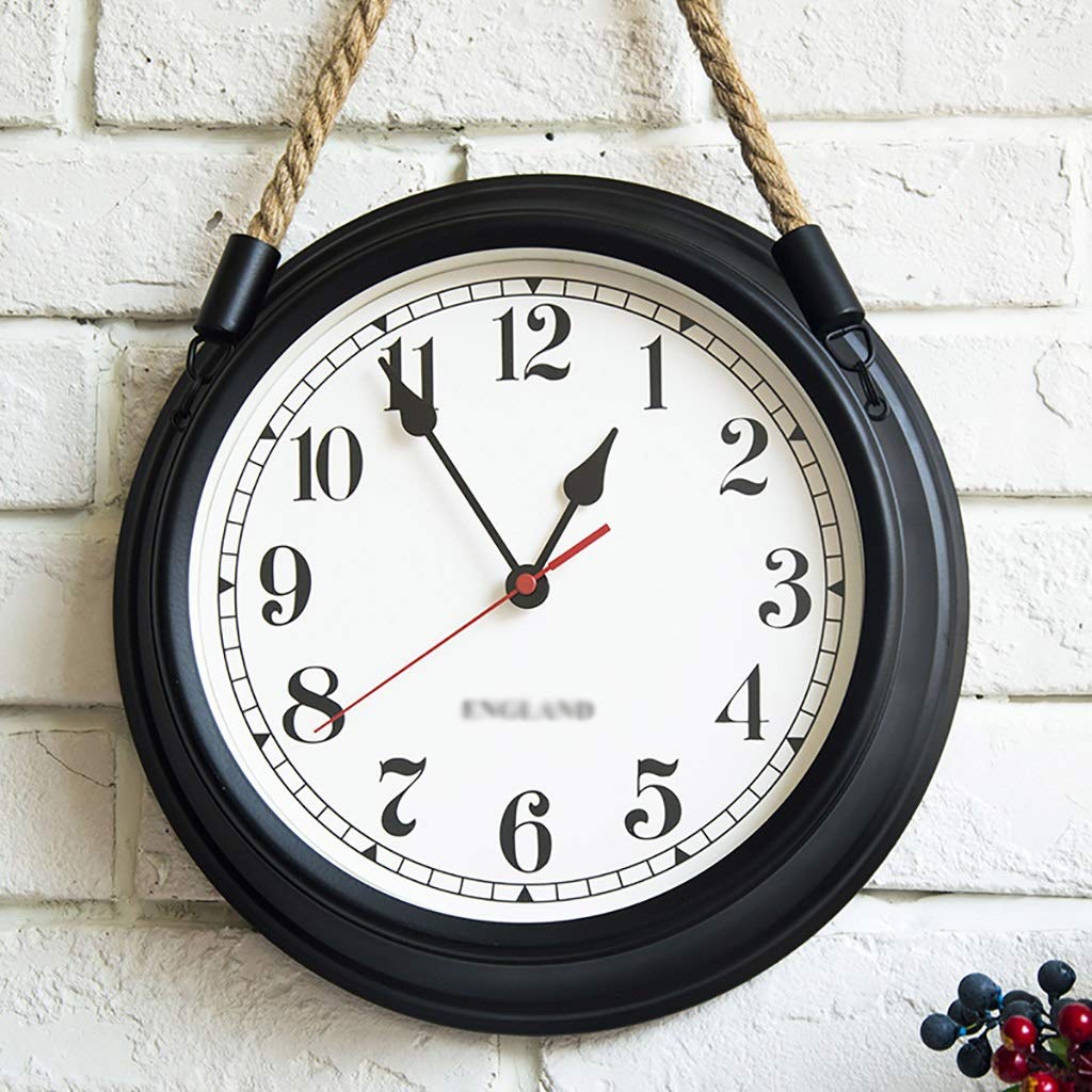 12 Inch European Style Wall Clock - Silent Quartz Movement, Vintage Home Decor for Living Room, Bedroom, Porch | Perfect for Farmhouse, Office & Gift Giving (Color: C)