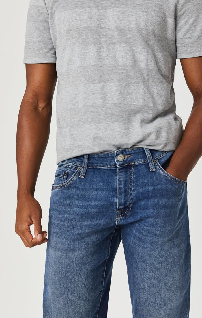 Mavi Jake Men's Slim Fit Jeans - Regular Rise, Slim Leg, Medium Wash Blue Denim | Comfortable & Stylish for Casual Wear, Office & Night Out | Size 29x34