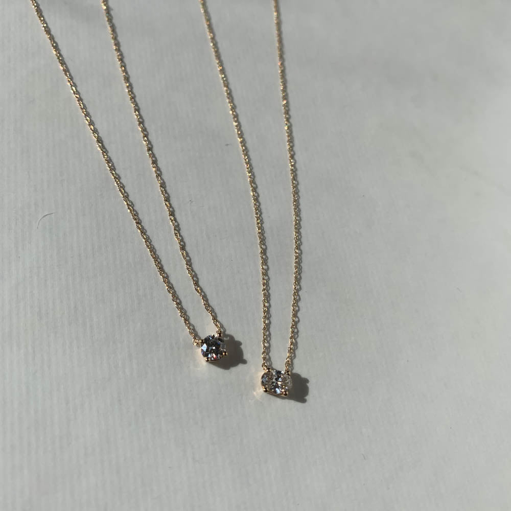 0.20ct Lab Grown Diamond Round Pendant Necklace in 10k Gold - Perfect for Weddings, Anniversaries & Everyday Elegance